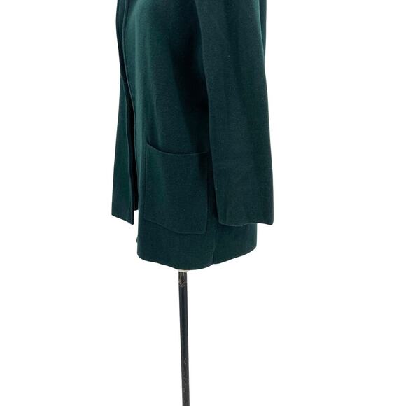 J. Crew Sophie Open-Front Sweater-Blazer Old Forest Green Merino Wool Size Small - Picture 9 of 15